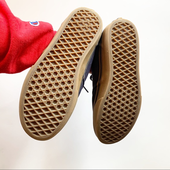 Vans Navy Blue Lace Up Round Toe Atwood Skate Sneakers - Picture 6 of 9